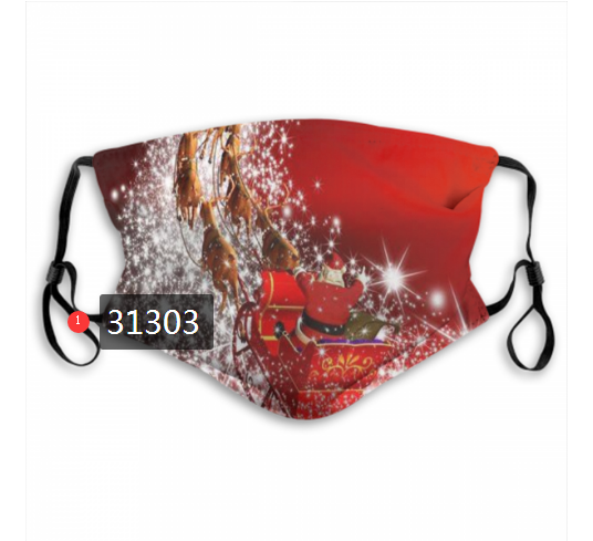 2020 Merry Christmas Dust mask with filter 120->mlb dust mask->Sports Accessory
